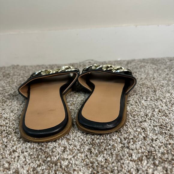 KG KURT GEIGER Women's Raven Slip On Sandals Size 40/ US 9 In Black - Picture 5 of 10